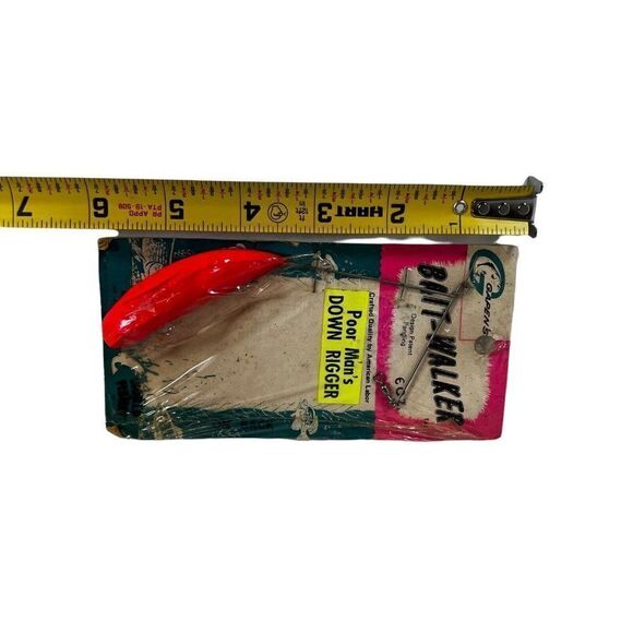Vintage " NOS " Gapens World Of Fishin Bait Walker Lure Poor Man Down Rigger - Picture 5 of 5